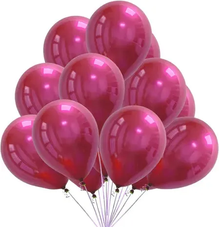 12" Helium Grade Metallic Balloons - 100/Bag