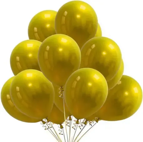 12" Helium Grade Metallic Balloons - 100/Bag