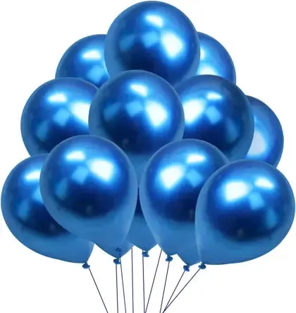 12" Helium Grade Metallic Balloons - 100/Bag