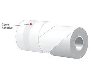 2.25" x 160' MAXStick 15# Direct Thermal "Sticky Paper" (24 rolls/case) - Center Adhesive