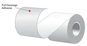 2.25" x 60' MAXStick 21# Direct Thermal "Sticky Paper" (72 rolls/case) - Full Coverage Adhesive