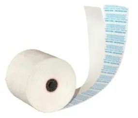 3 1/8" x 230' Movie Ticket Rolls; 80 Gram BPA Free Paper; Perfed; 50 rolls/case (5 case minimum) - 1 Color