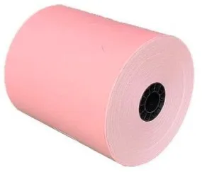 3 1/8" x 230' Pink Thermal Paper (50 rolls/case) - BPA Free