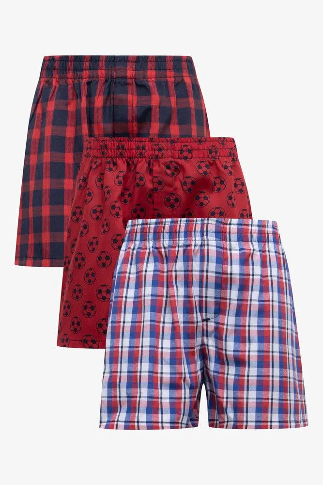 3 Pack Boxers Red