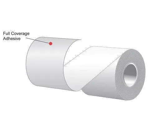 3.125" x 170' MAXStick 21# Direct Thermal "Sticky Paper" (32 rolls/case) - Full Coverage Adhesive