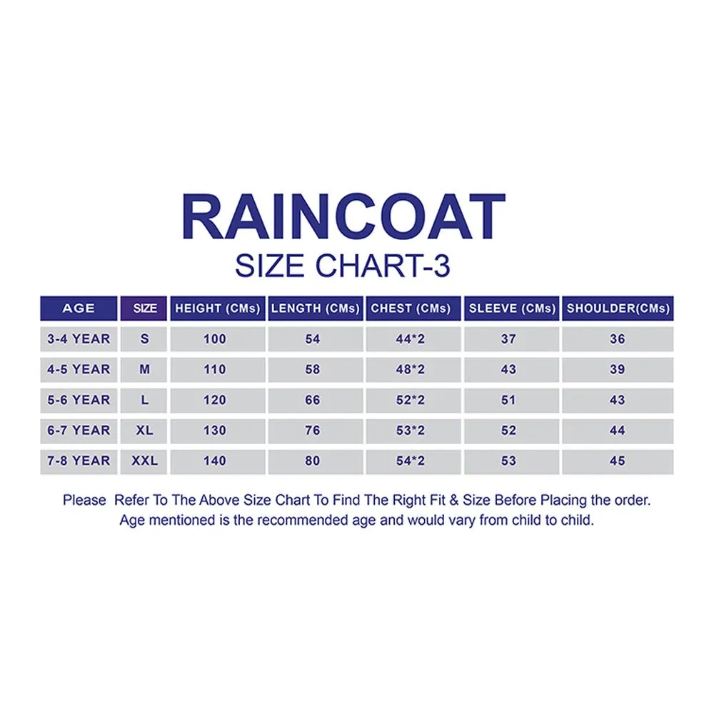 3D Peach Unicorn Kids Raincoat