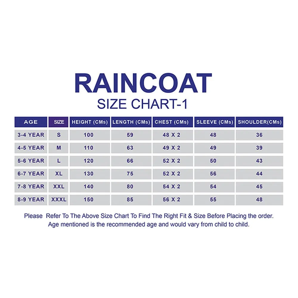 3d Unicorn Lilac Sleeves & Hood Knee Length Raincoat for Kids