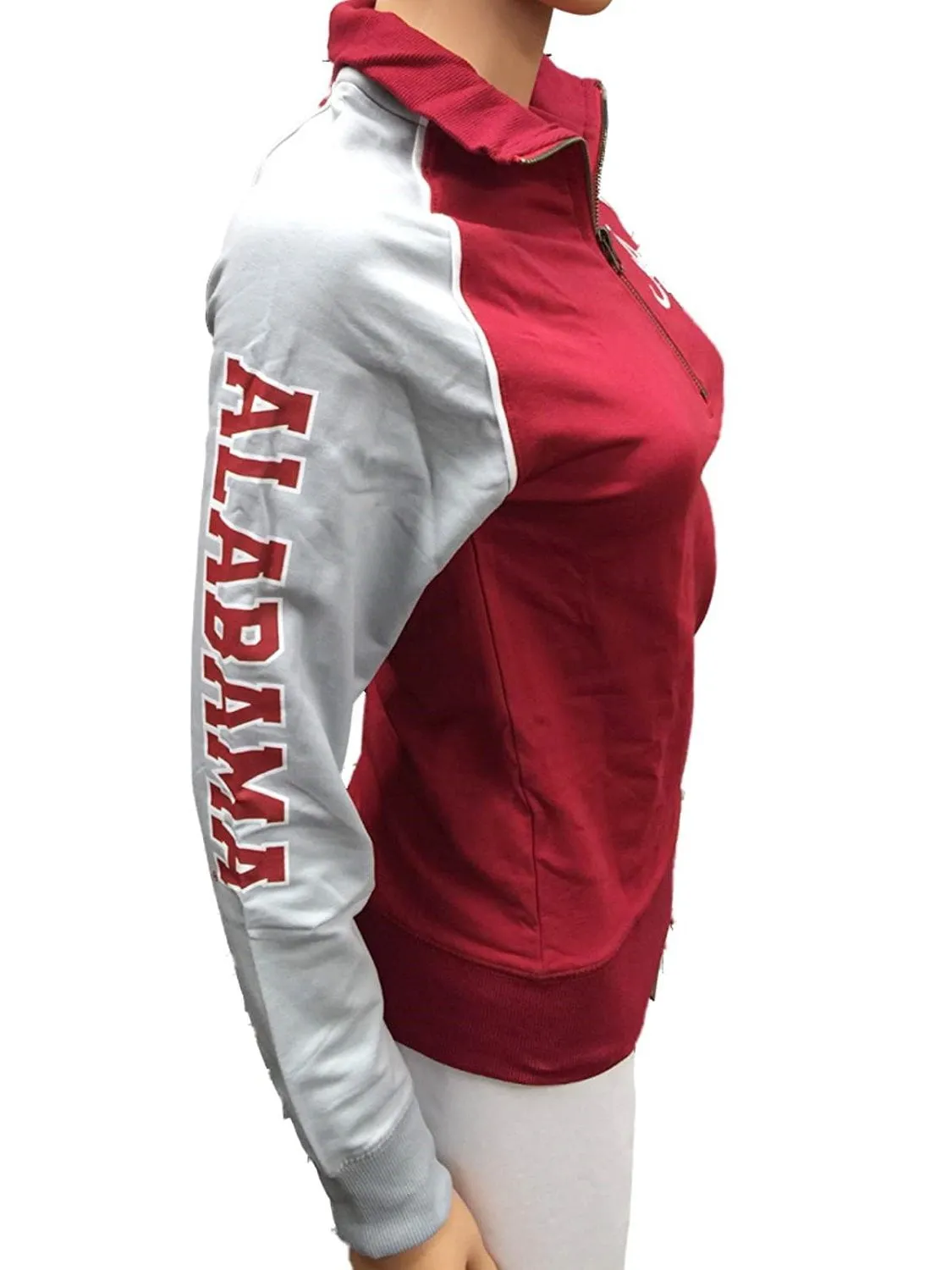 Alabama Crimson Tide GG JUNIOR Women's Fitted 1/4 Zip Jacket Pullover