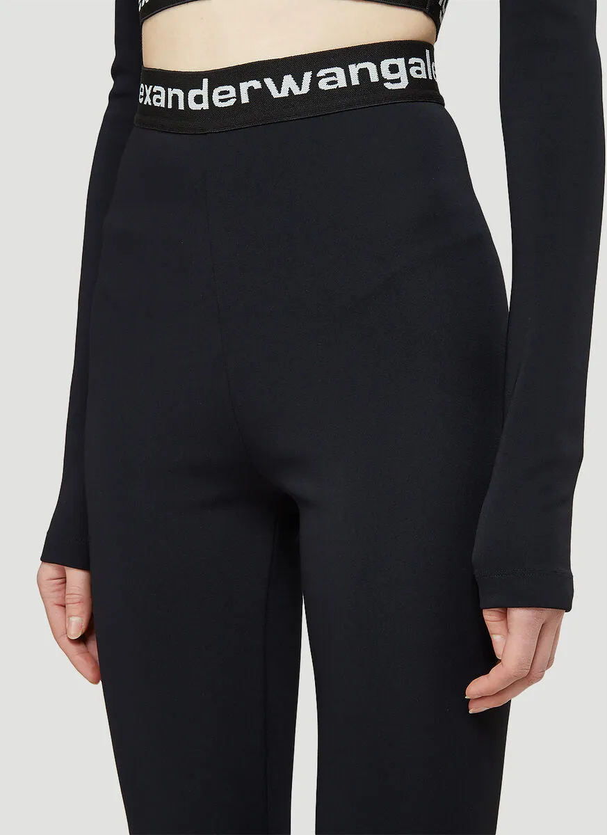 Alexander Wang Flared Logo Pants