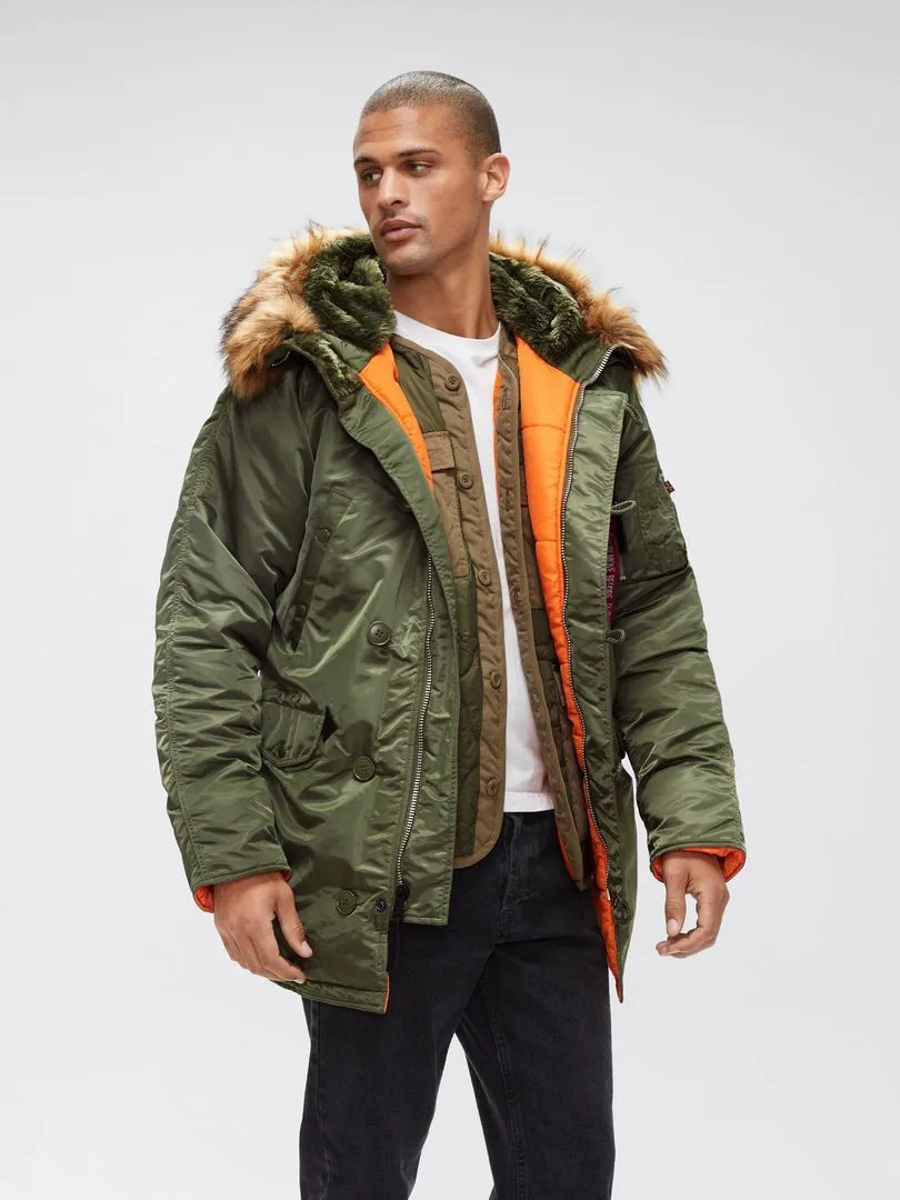 Alpha Slim Fit N-3B Parka - Sage