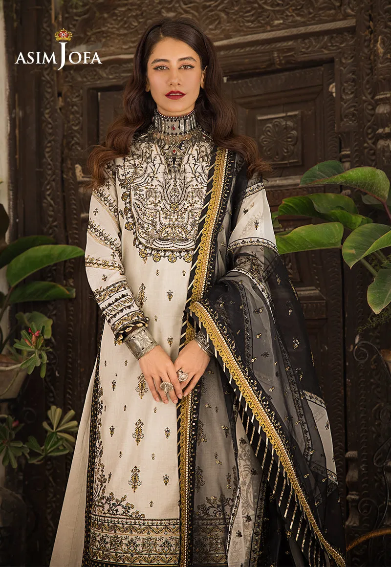 Asim Jofa Luxury Lawn Collection 2023 – AJLR-18