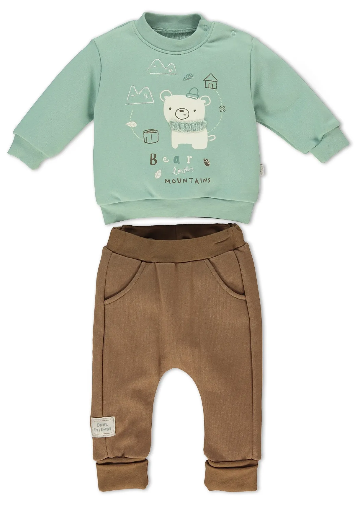 Bebetto Sweatshirt & Jogger Set Bear (6mths-2yrs)