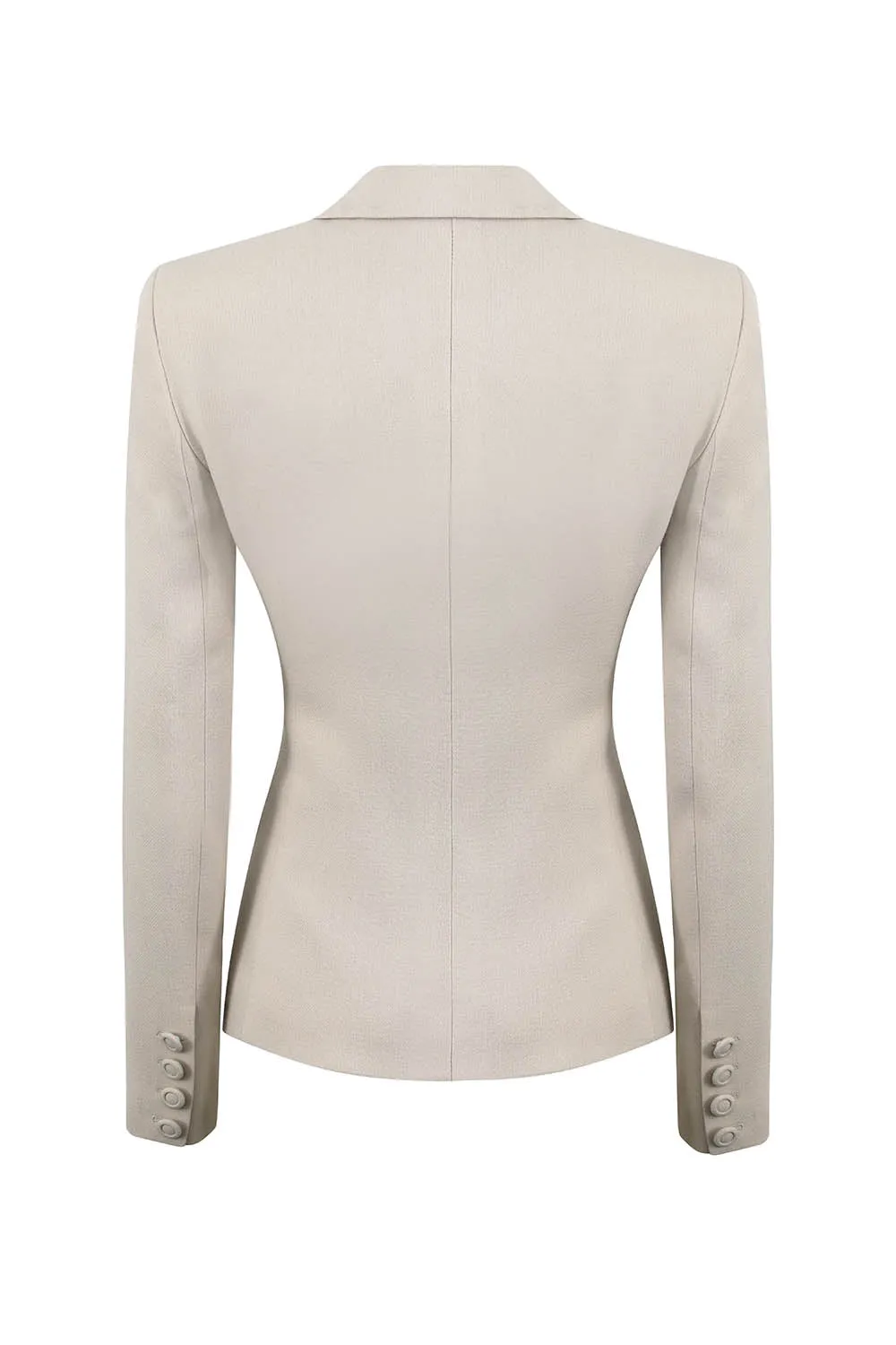 Beige Faille Jacket - Inez