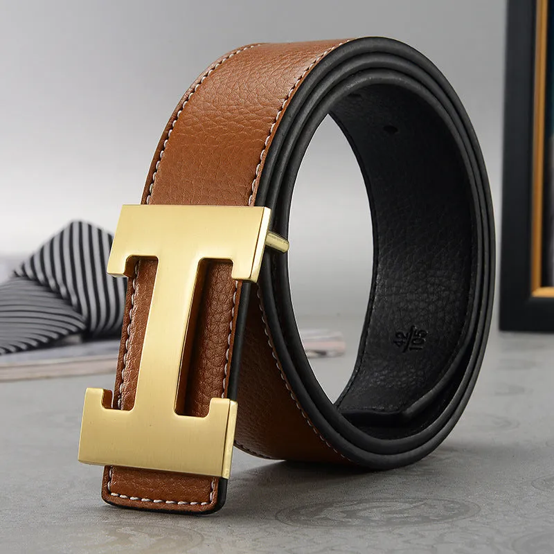 Belt Men's Casual Trendy All-Match Middle-Aged Persons Youth Pants Belt