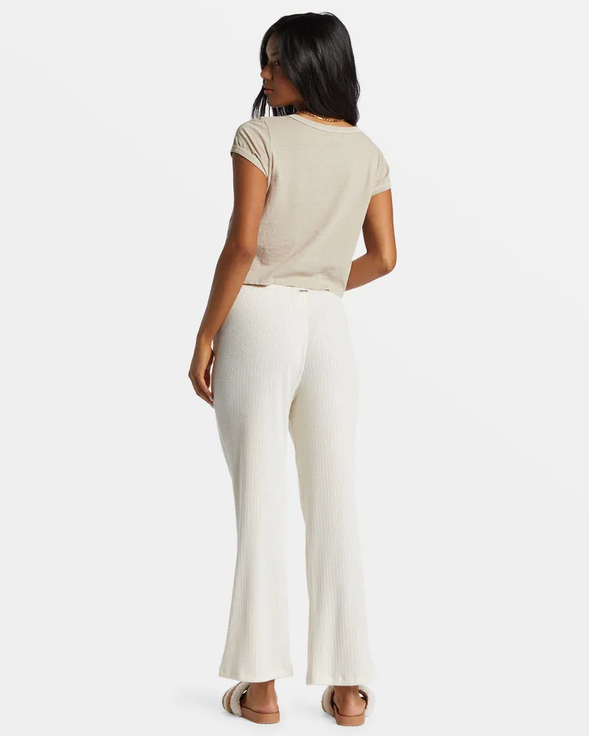 BILLABONG Lana Rib Knit Flare Pant