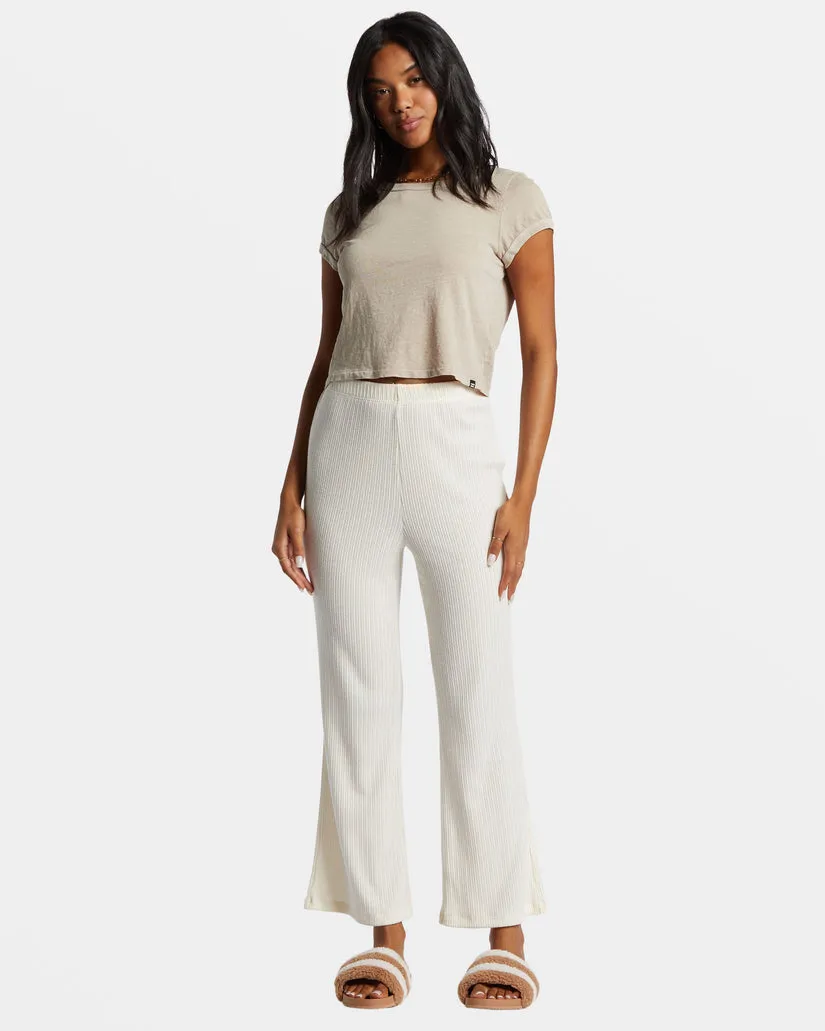 BILLABONG Lana Rib Knit Flare Pant