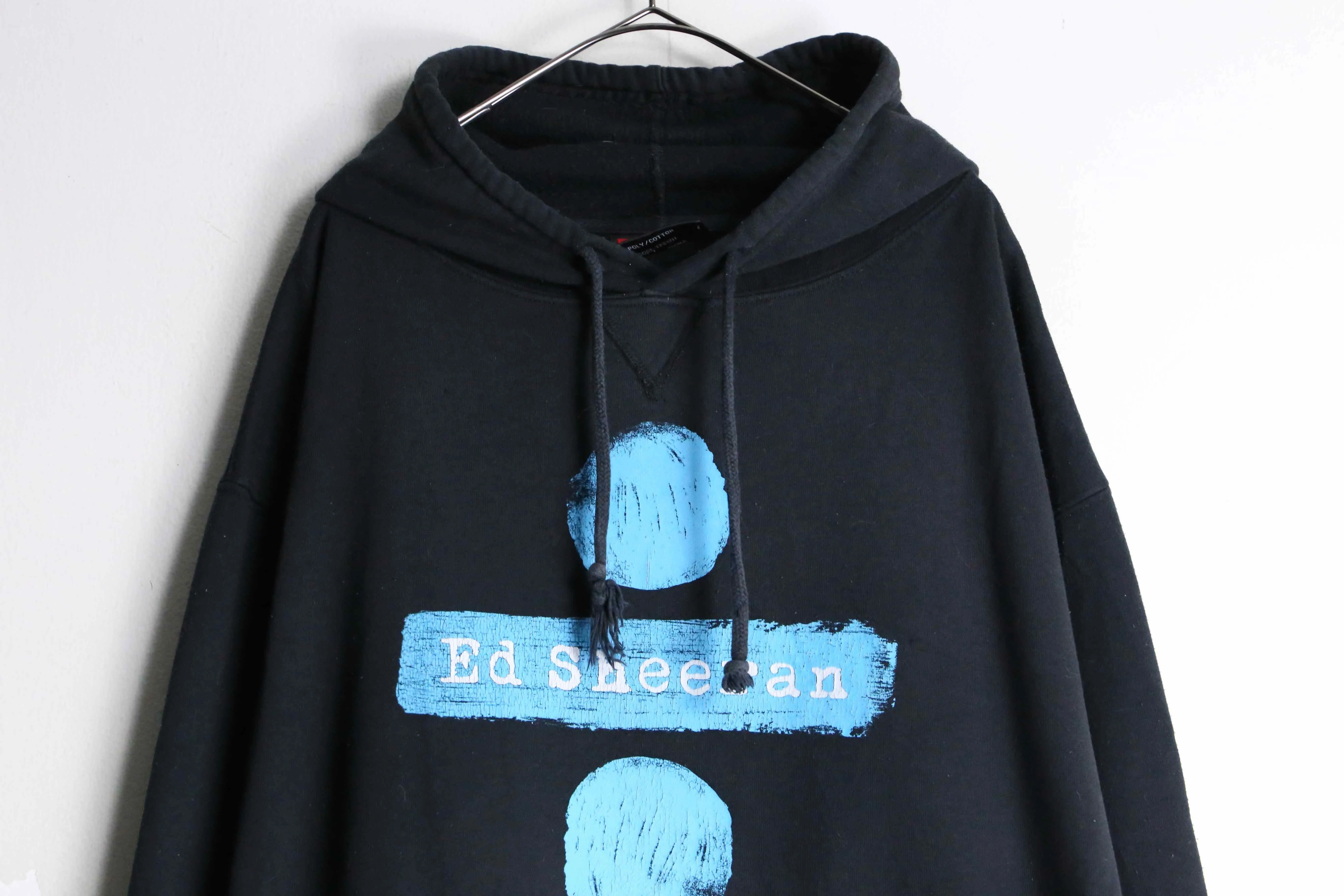 black color "Ed Sheeran" design parka