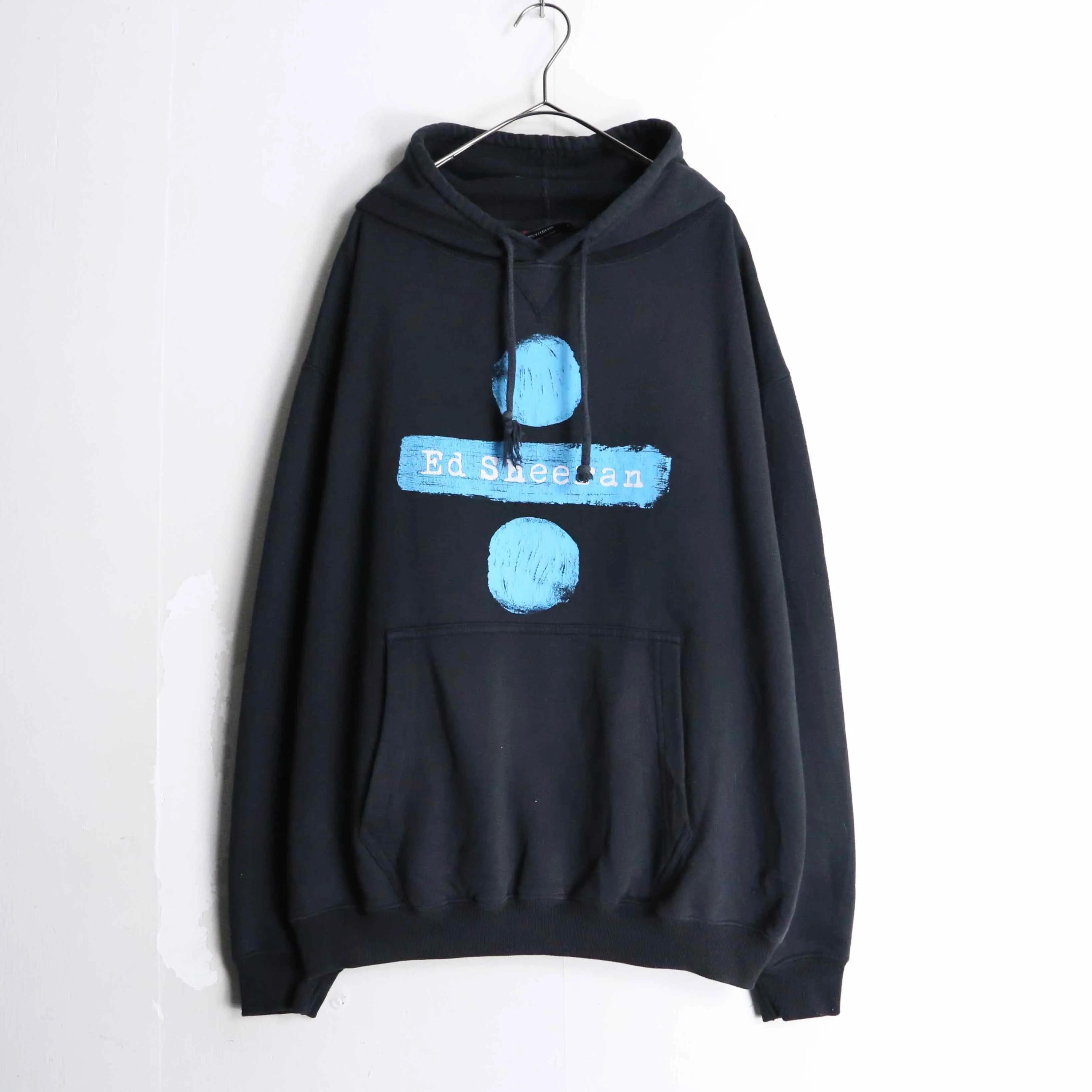 black color "Ed Sheeran" design parka