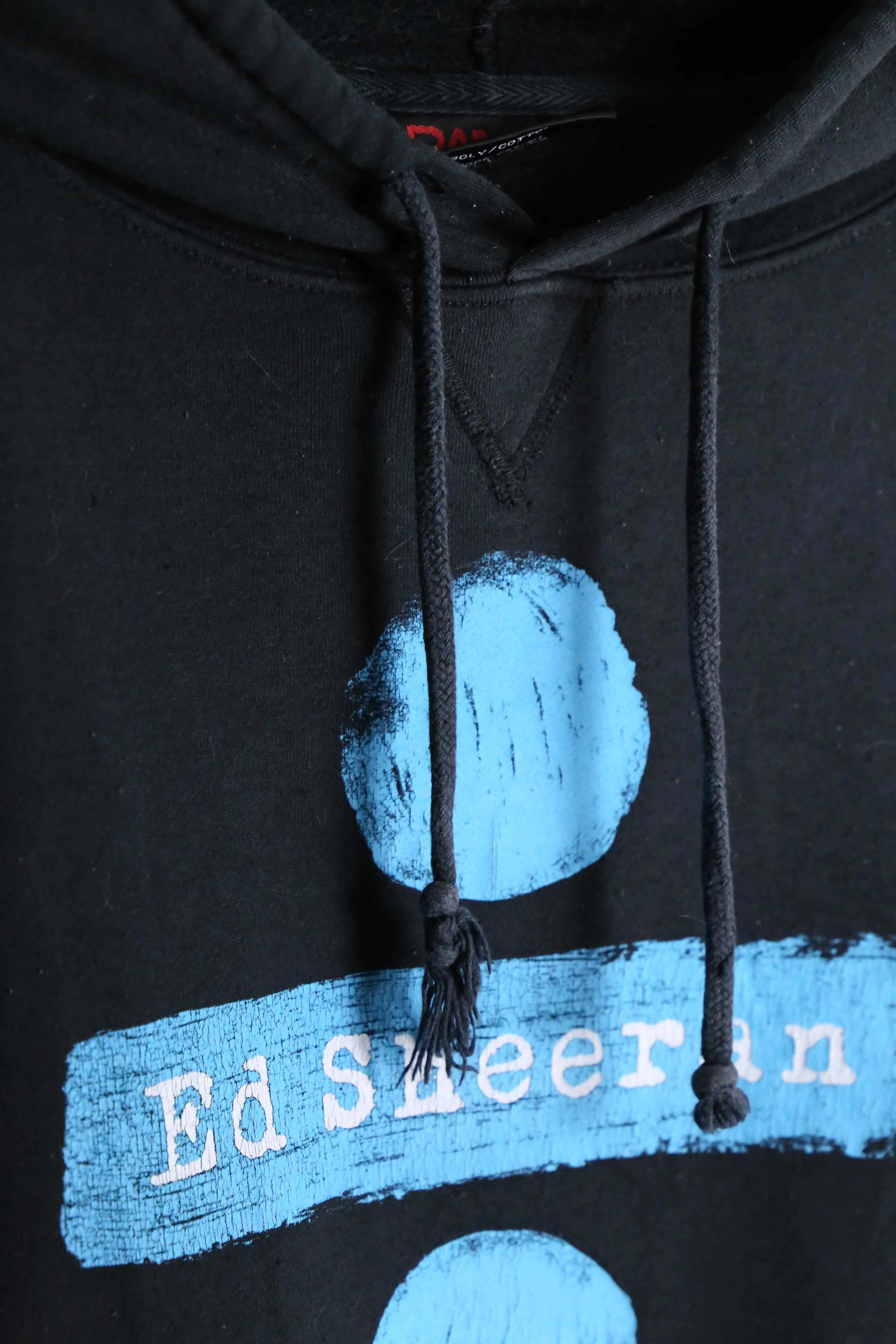 black color "Ed Sheeran" design parka