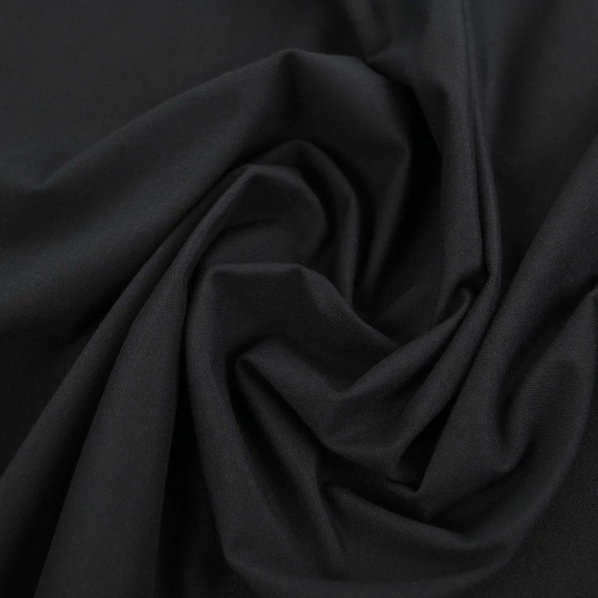 Black Stretchy Twill Fabric 24