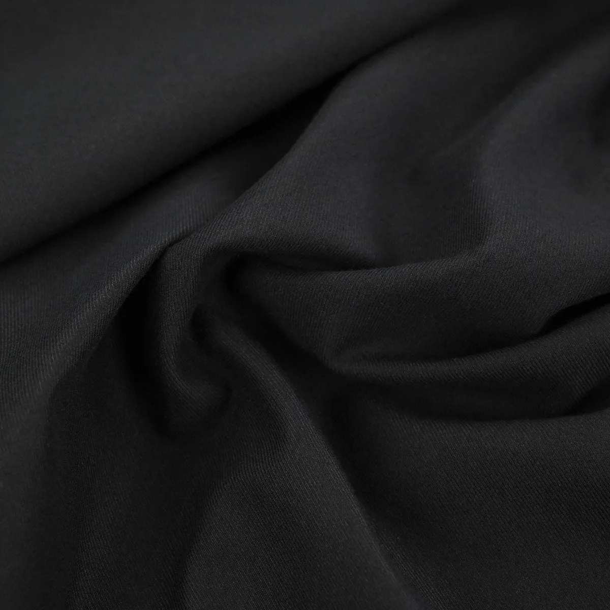 Black Stretchy Twill Fabric 24