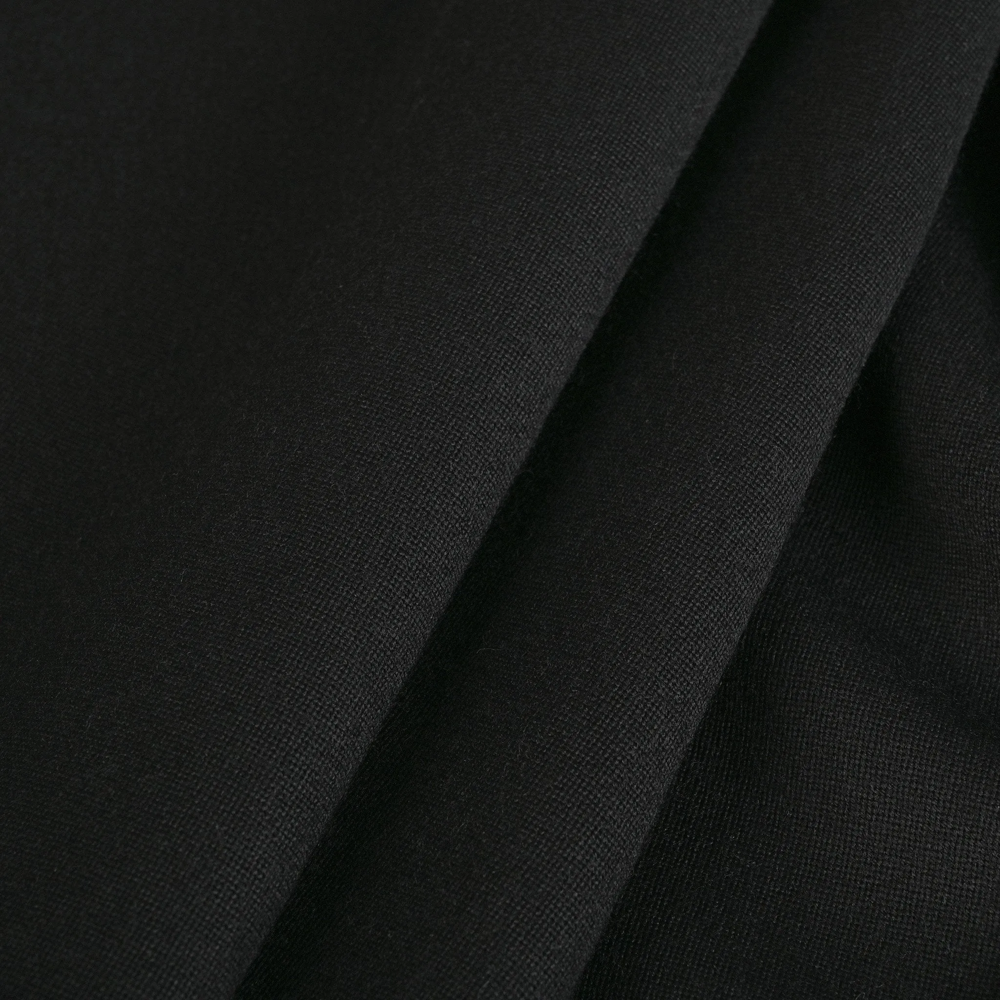 Black Tropical Wool Fabric 3199