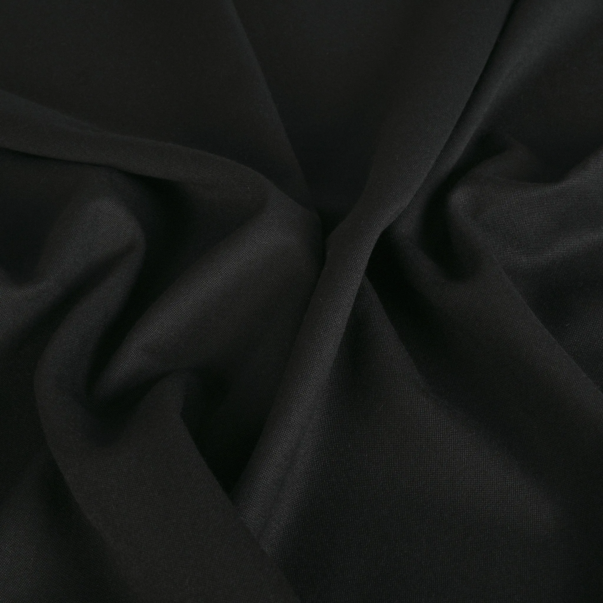 Black Tropical Wool Fabric 3199