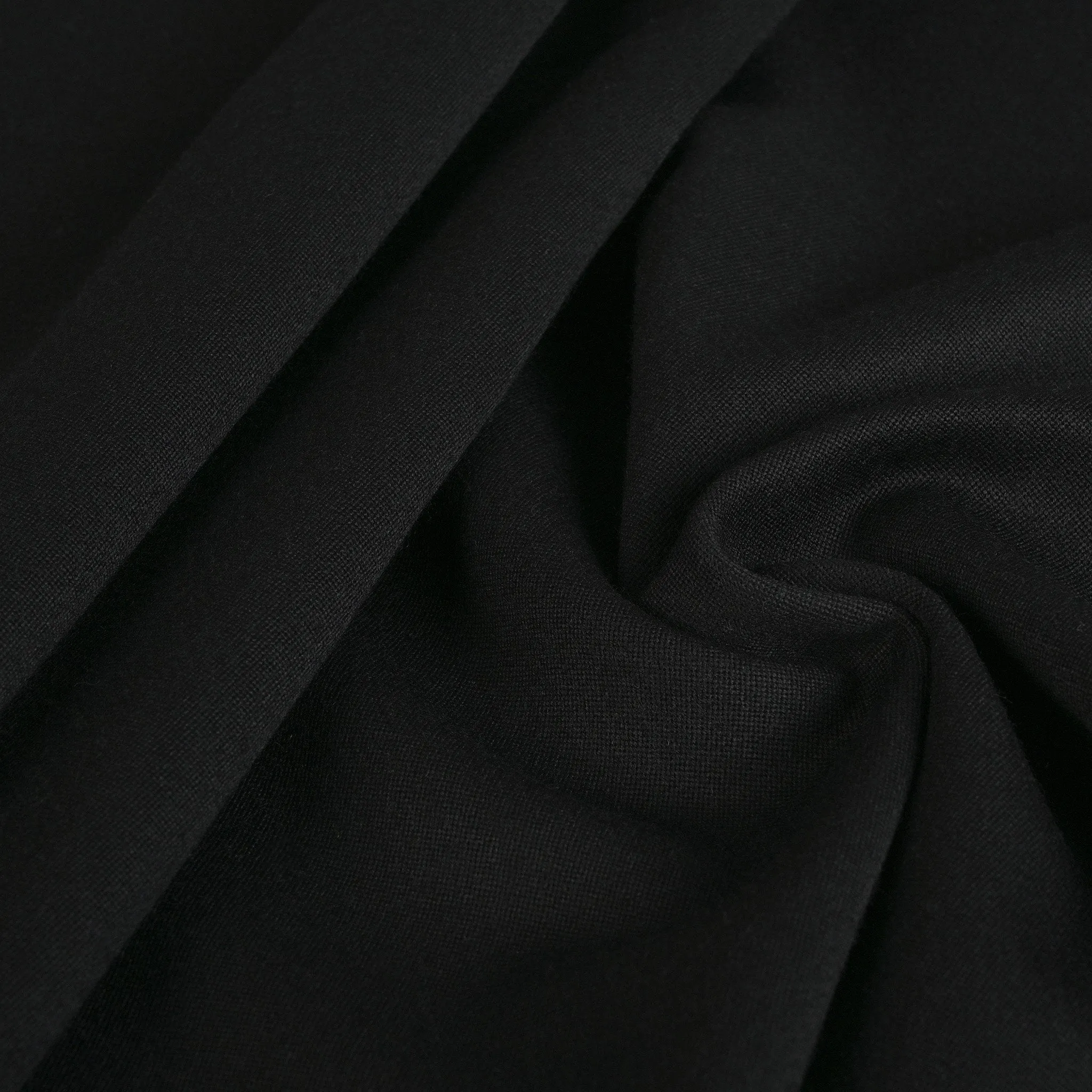 Black Tropical Wool Fabric 3199