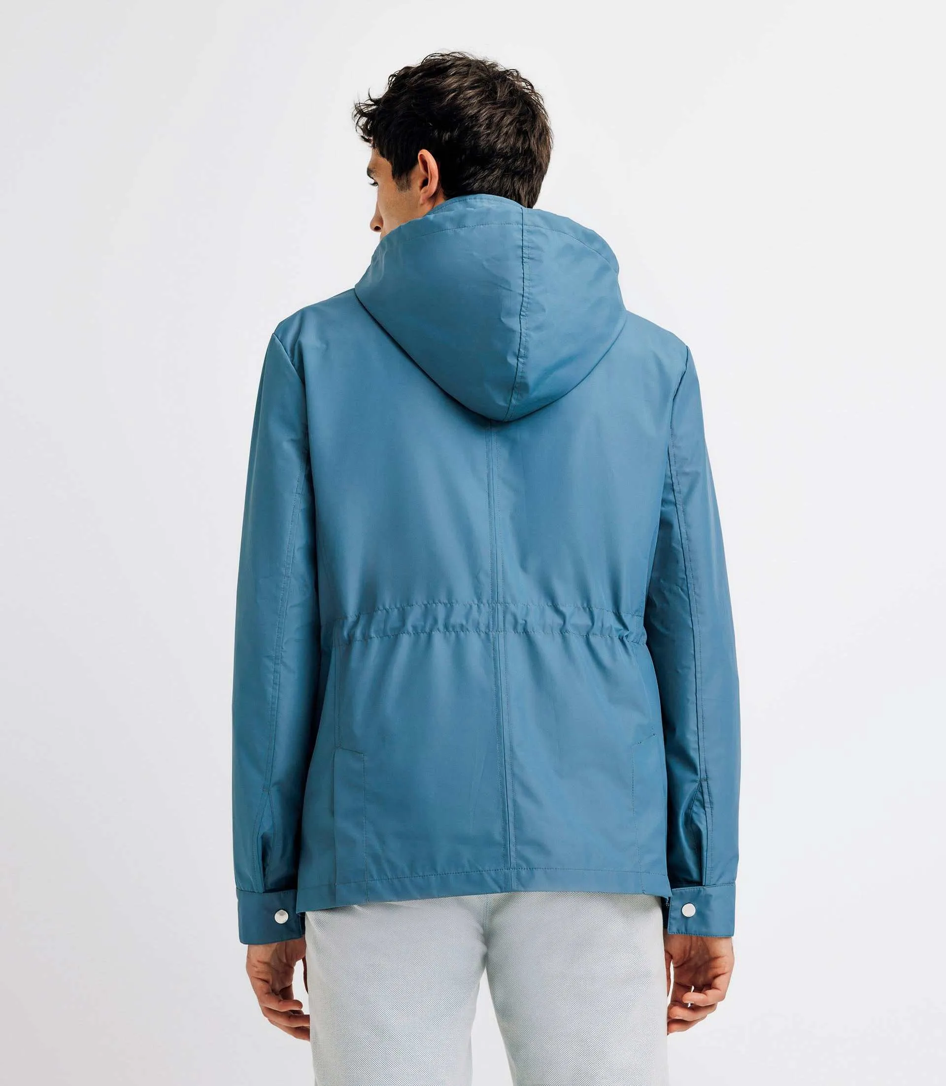 Blouson parka technique indigo