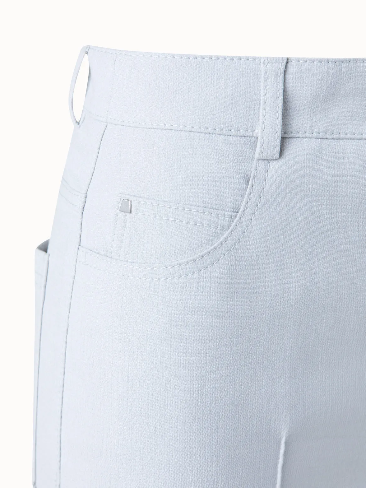 Bootcut Cotton Silk Double-Face Pants