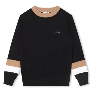 BOSS KIDSWEAR Black Knit Sweater