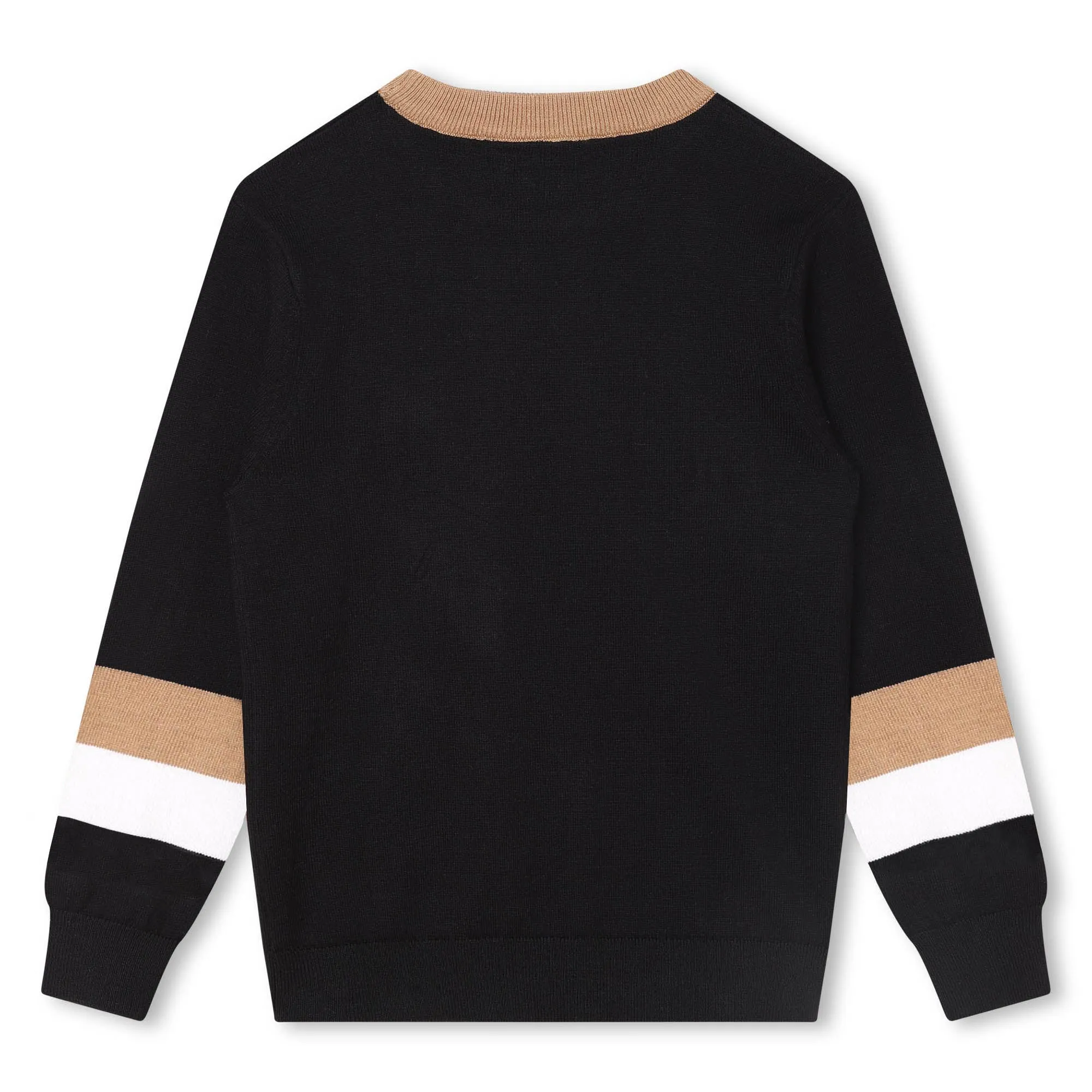 BOSS KIDSWEAR Black Knit Sweater