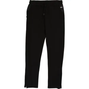 Boys Black Zip Joggers