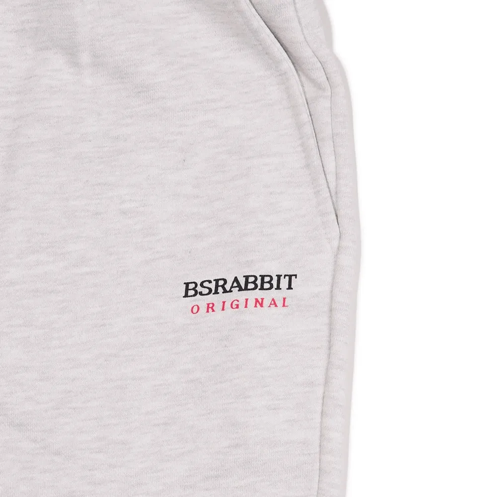 BSRABBIT LOGO JOGGER HEATHER GREY