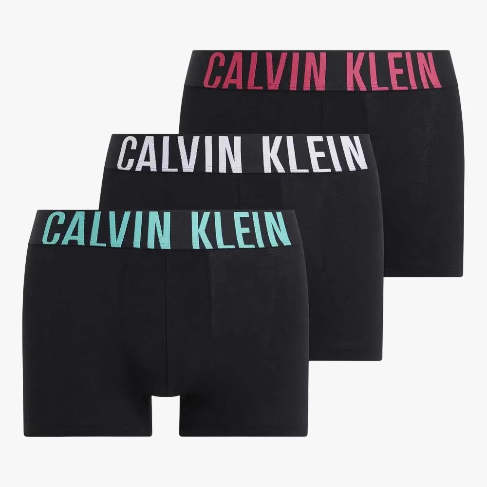 Calvin Klein Mens 3 Pack Trunk Black Multi