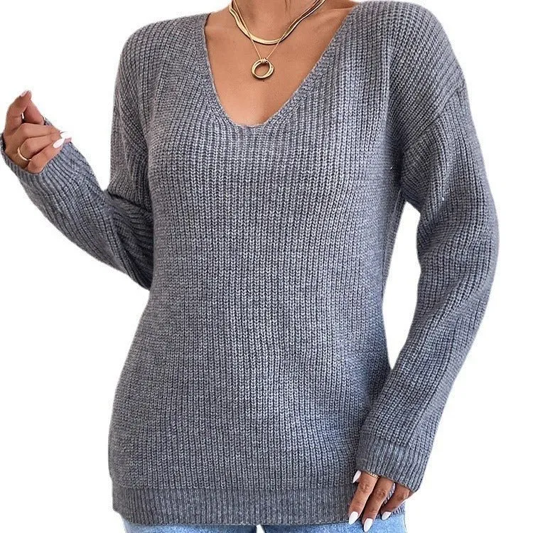 Carly Lace Back Wool Jumper