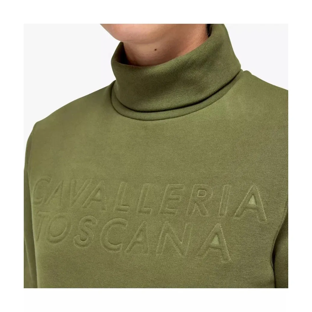 Cavalleria Toscana Embossed Turtleneck Pullover