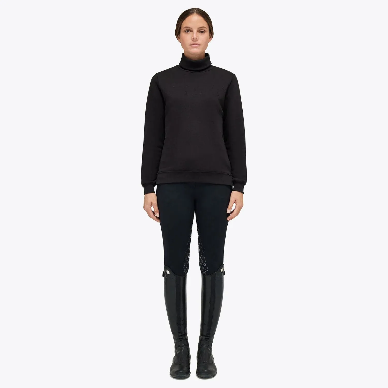 Cavalleria Toscana Embossed Turtleneck Pullover