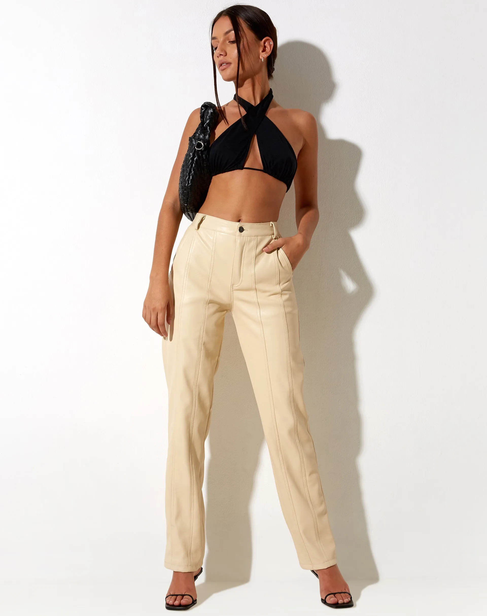 Centa Trouser in PU Butter