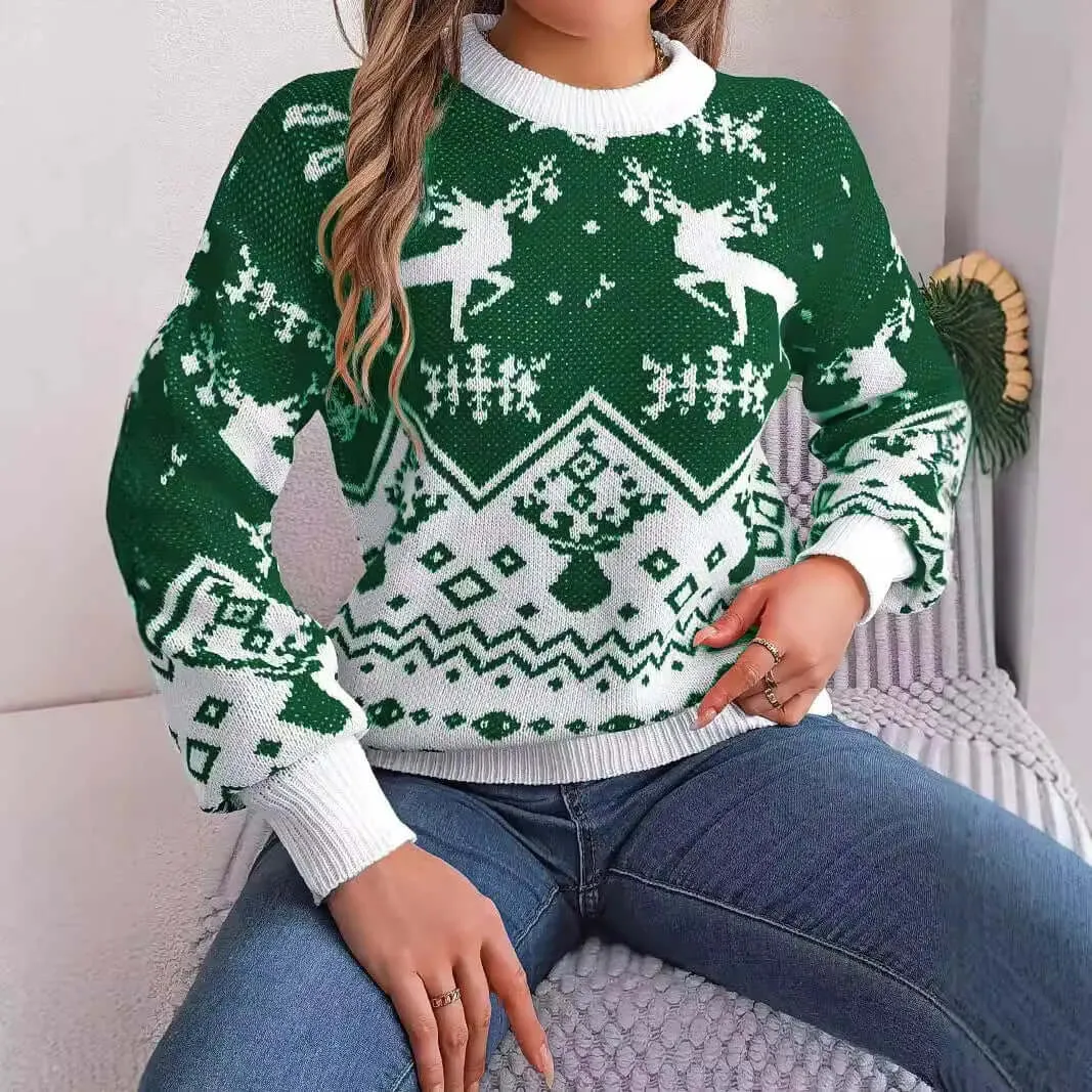 Christmas Women's Autumn and Winter Christmas Cute Casual