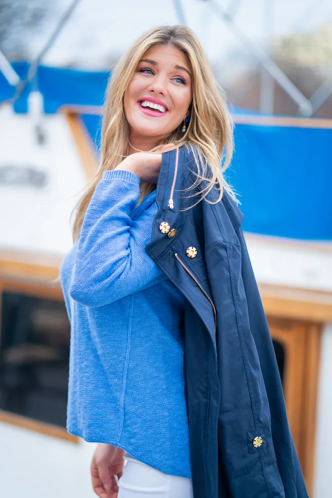 Ciao Milano Tess Anorak Jacket in Navy