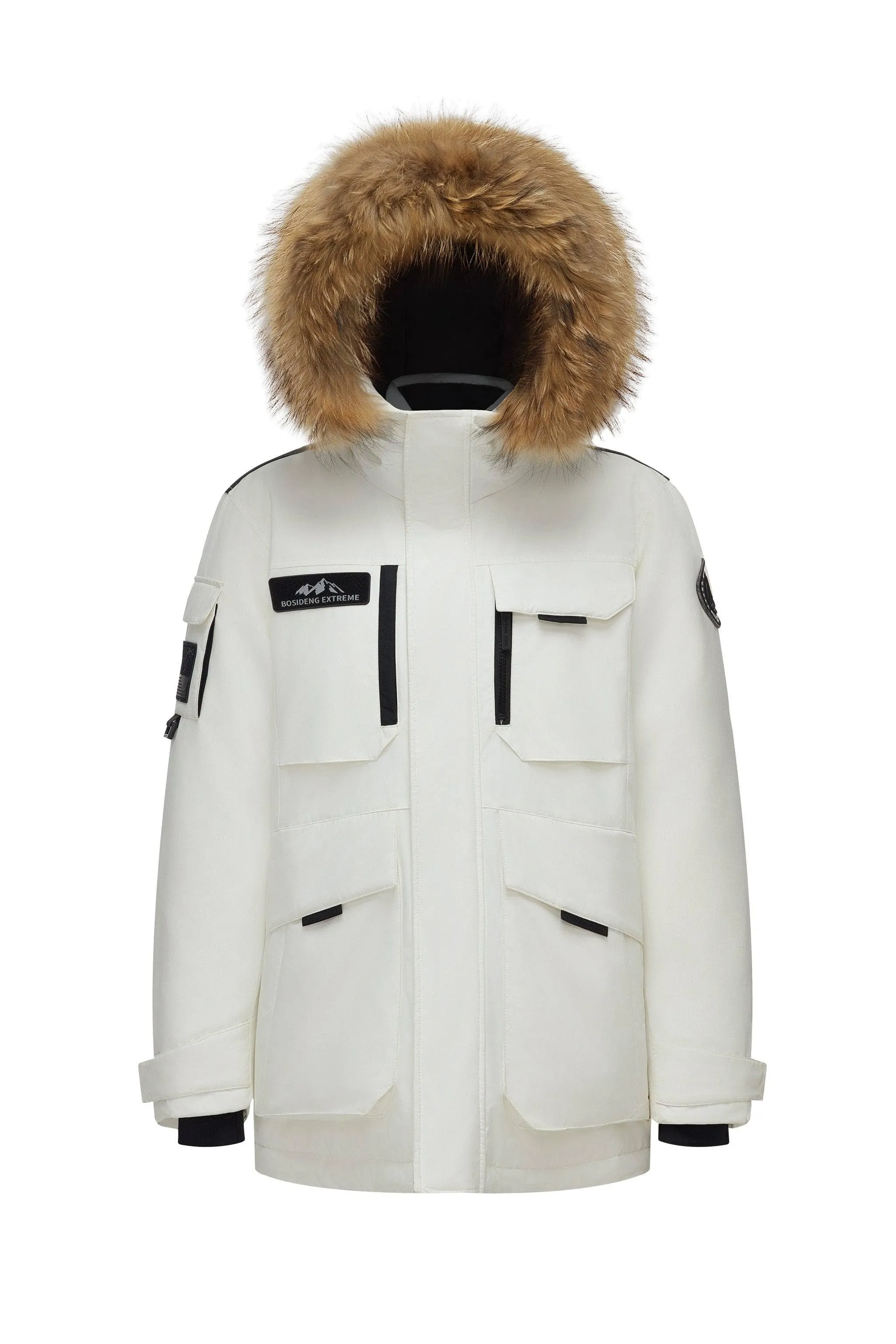 Classic Extreme Goose Down Parka With Fur Hood 2317