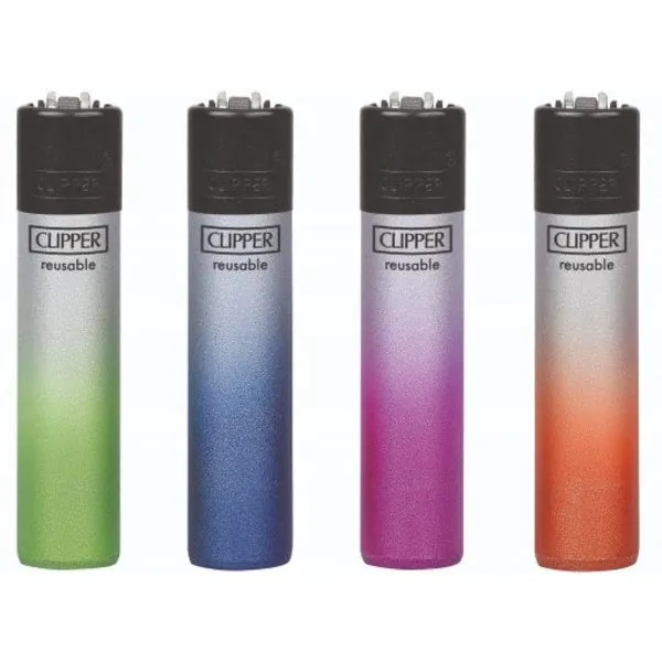 Clipper Lighter - Metallic Gradient Silver