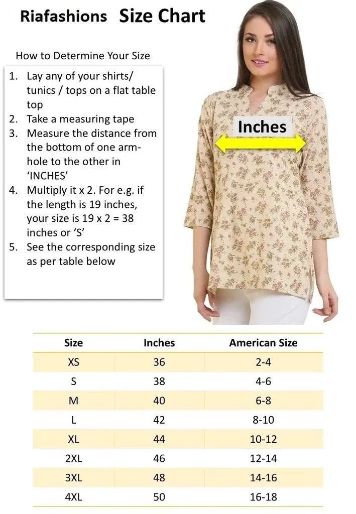 Cream Printed Kurta Palazzo Set