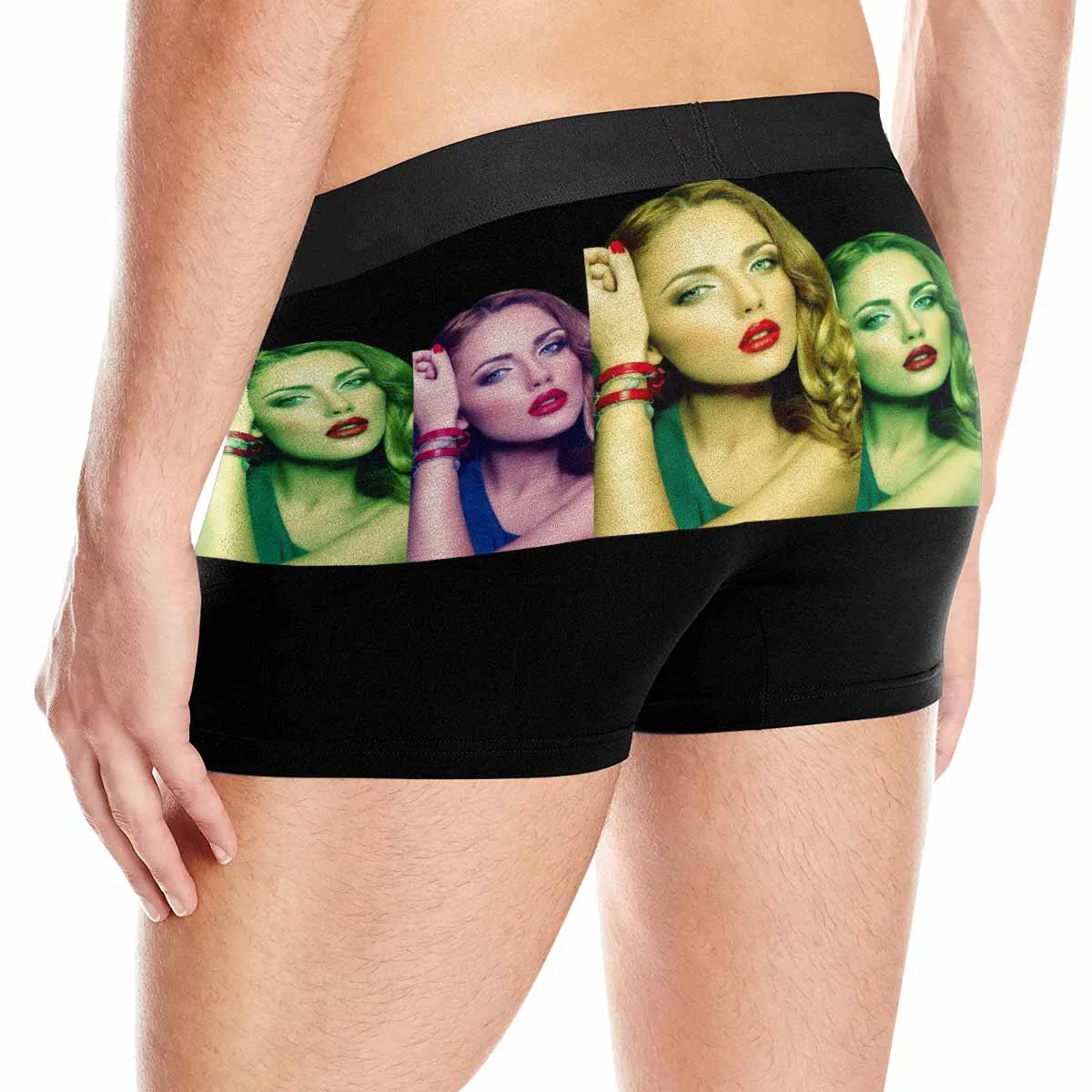 Custom Face Discoloration Men's Boxer Briefs Made for You Custom Underwear For Valentine's Day Gift