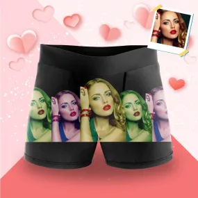 Custom Face Discoloration Men's Boxer Briefs Made for You Custom Underwear For Valentine's Day Gift