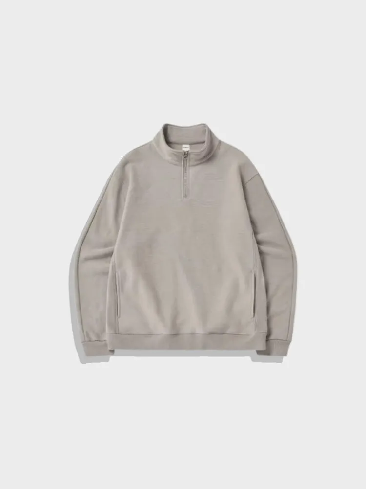 Decarba Oversized Half Zip Pullover