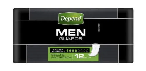 Depend Guards For Men One Size Fits All 12 pack