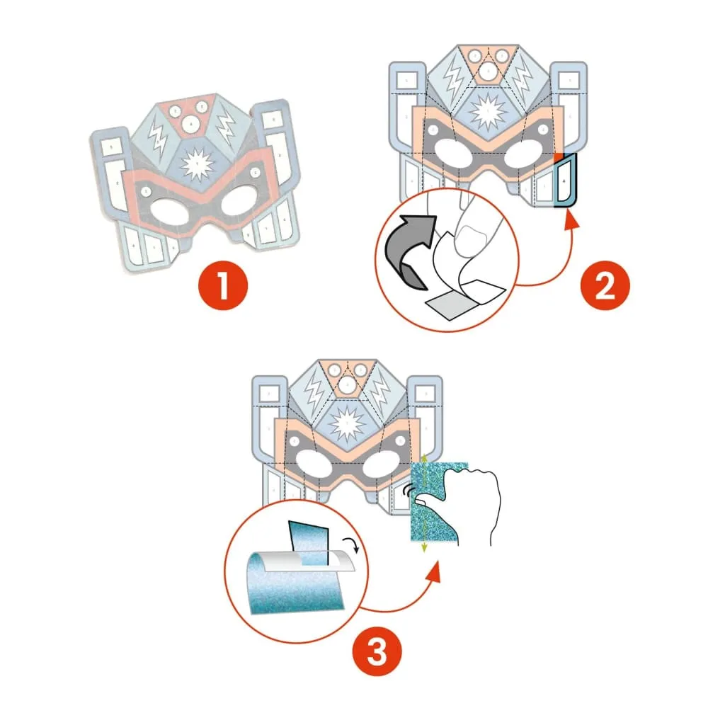 Djeco Do It  Yourself - 4 Super Robot Masks