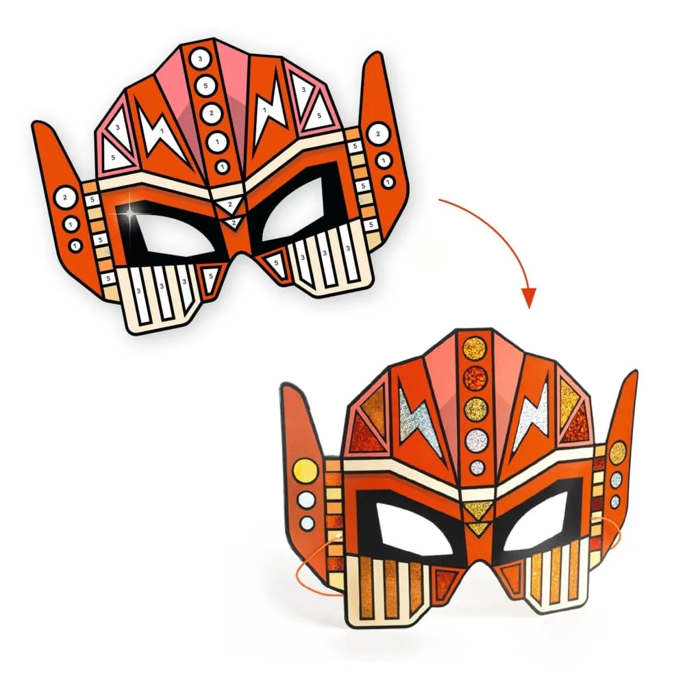 Djeco Do It  Yourself - 4 Super Robot Masks